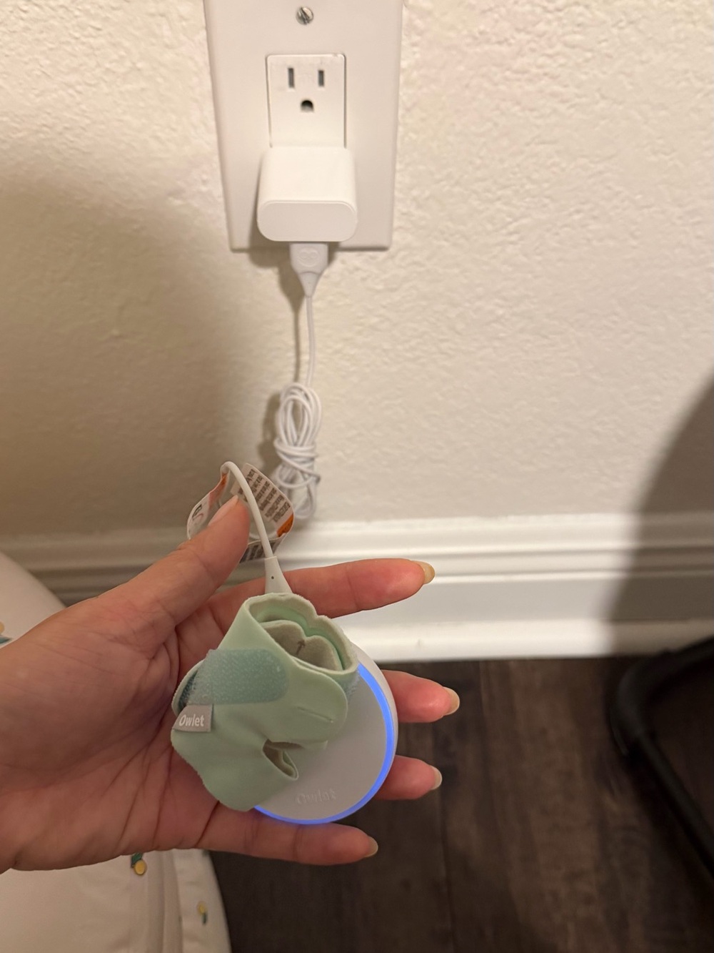 Owlet baby smart monitor sock